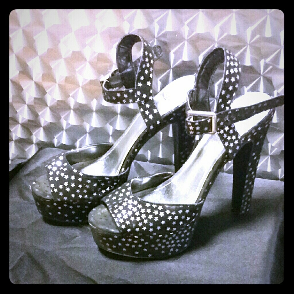 Woman's velvet stiletto heels